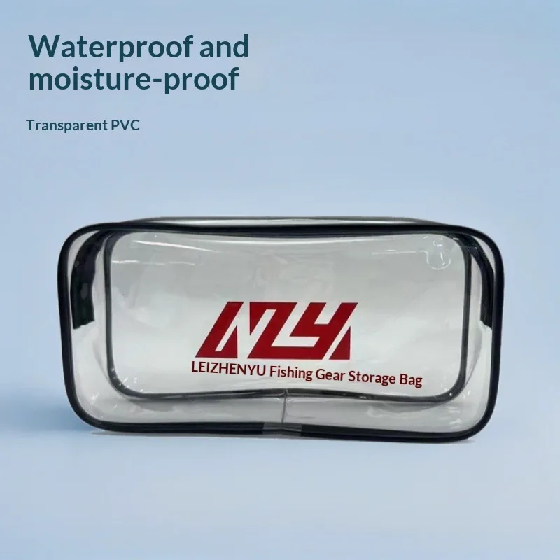 

Multifunctional Waterproof Fishing Tackle Bag PVC Transparent Line Storage Case Portable