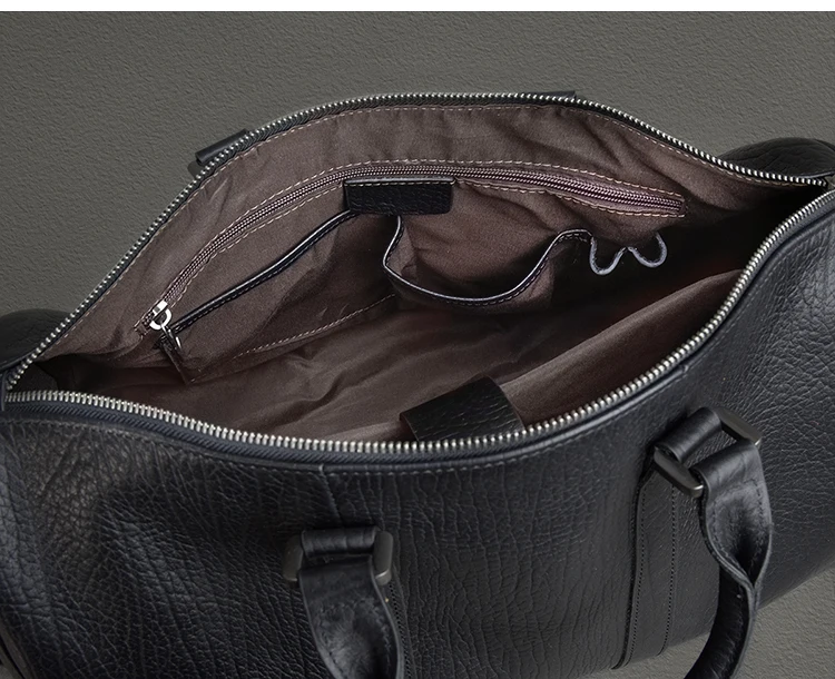 Vintage Designer handgemachte echtes Leder Herren Reisetasche Outdoor Fitness Luxus Rindsleder Damen Handtasche mit großem Fassungsvermögen – Detail 23