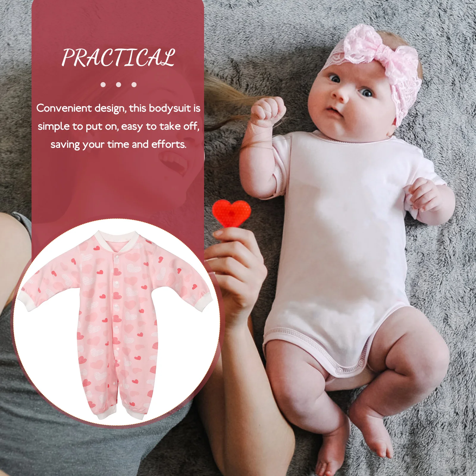 

Baby Long Sleeve Romper Cotton Bodysuit Infant Toddler Jumpsuits Comfortable Soft Breathable Safe Spring Autumn Wear