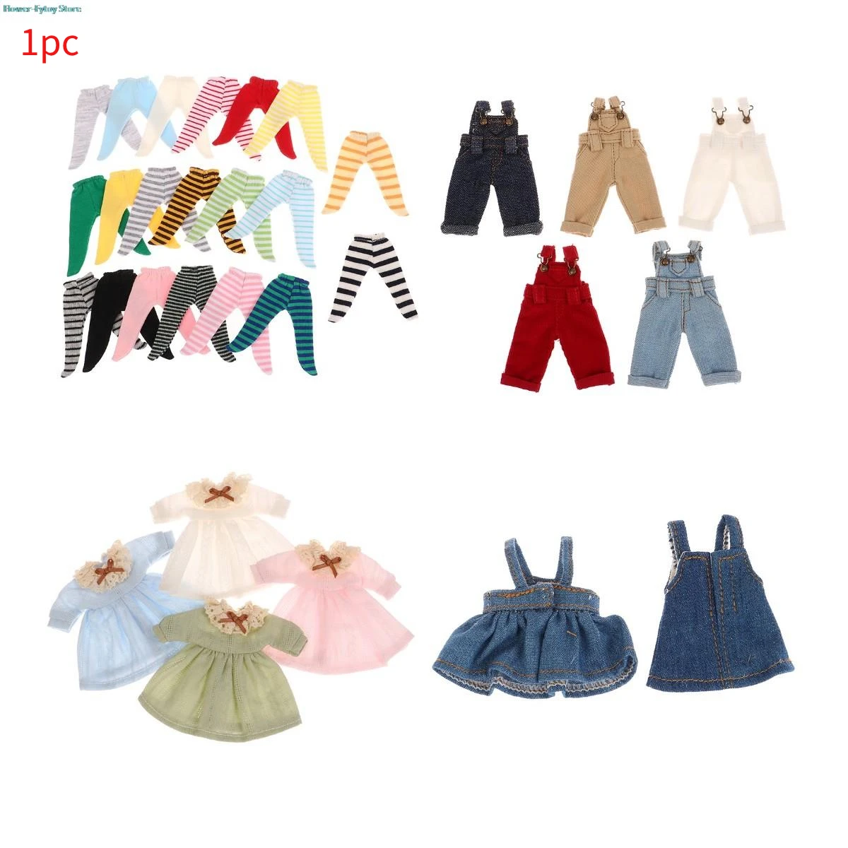 

1pc Doll Dress Doll Pajamas Mini Sleepwear Dress Dolls Clothes Accessories For For 1/12 OB11 Doll