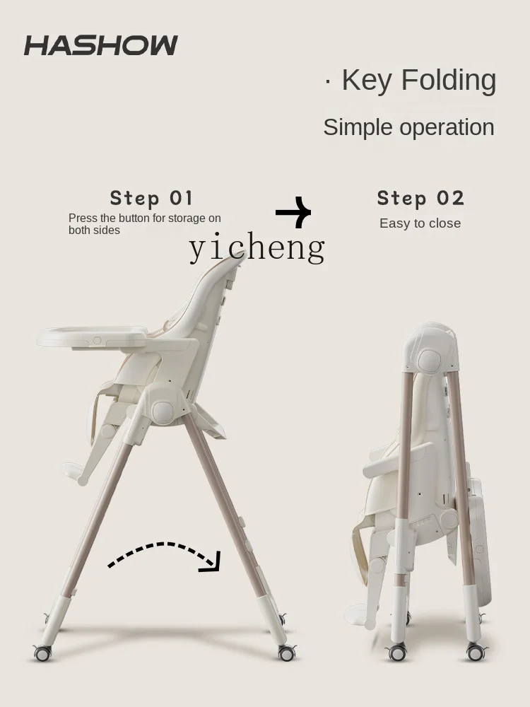 Tqh-Silla de comedor multifuncional para bebé, mesa de comedor y asiento de aprendizaje para niños, plegable y portátil