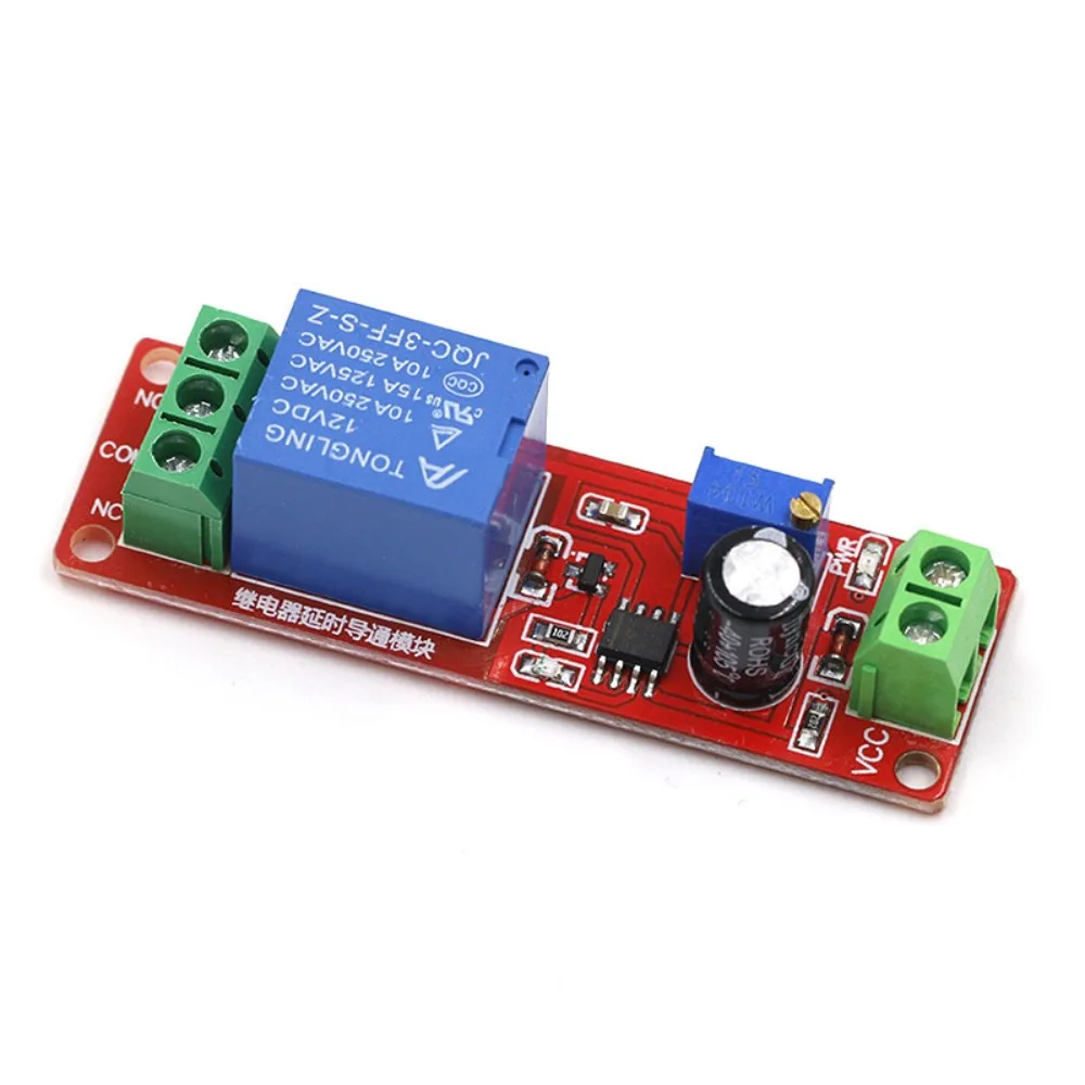 12V Timer Switch Useful Delay 0~10S NE555 Time Delay Relay Module Adjustable Disconnect Module Automotive