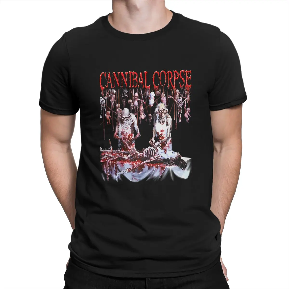 Official Merchandise - Butchered At Birth T- Cannibal Corpse Leisure Tee Shirt Round Neck Short Sleeve T Shirts Unique Clothing