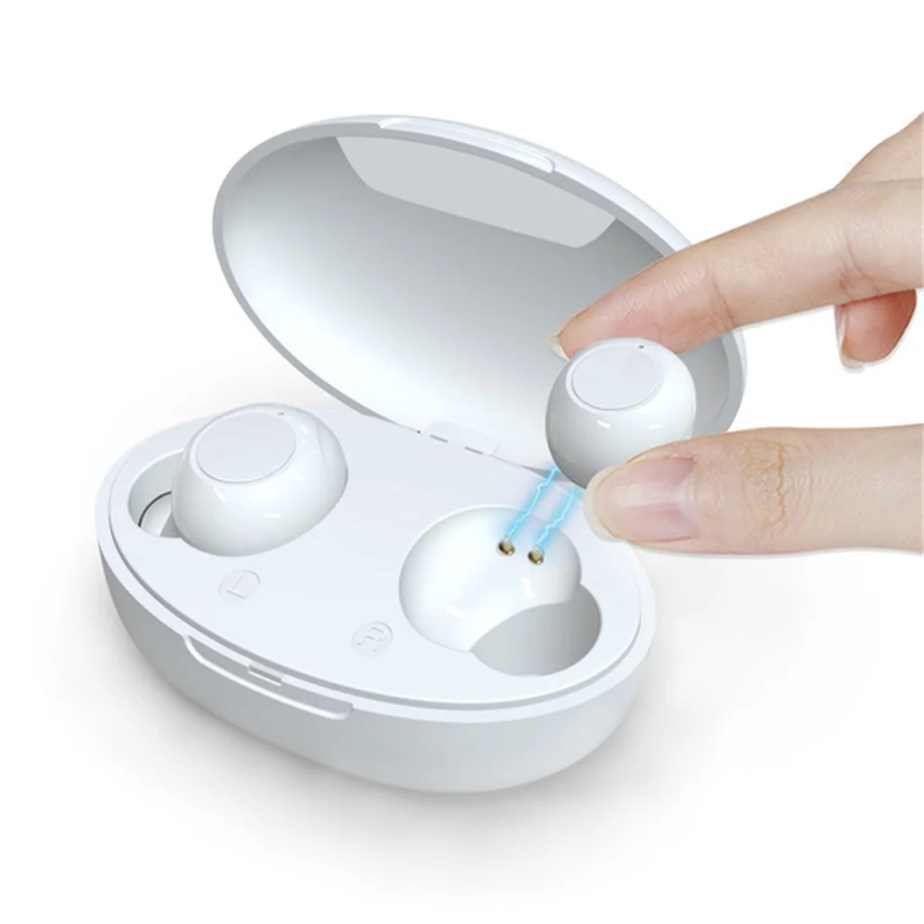 Magnetic Earphones Touch Control Intelligent Noise Cancellation Painless Wearing Listening Assistent Sound Amplifier For Elderly