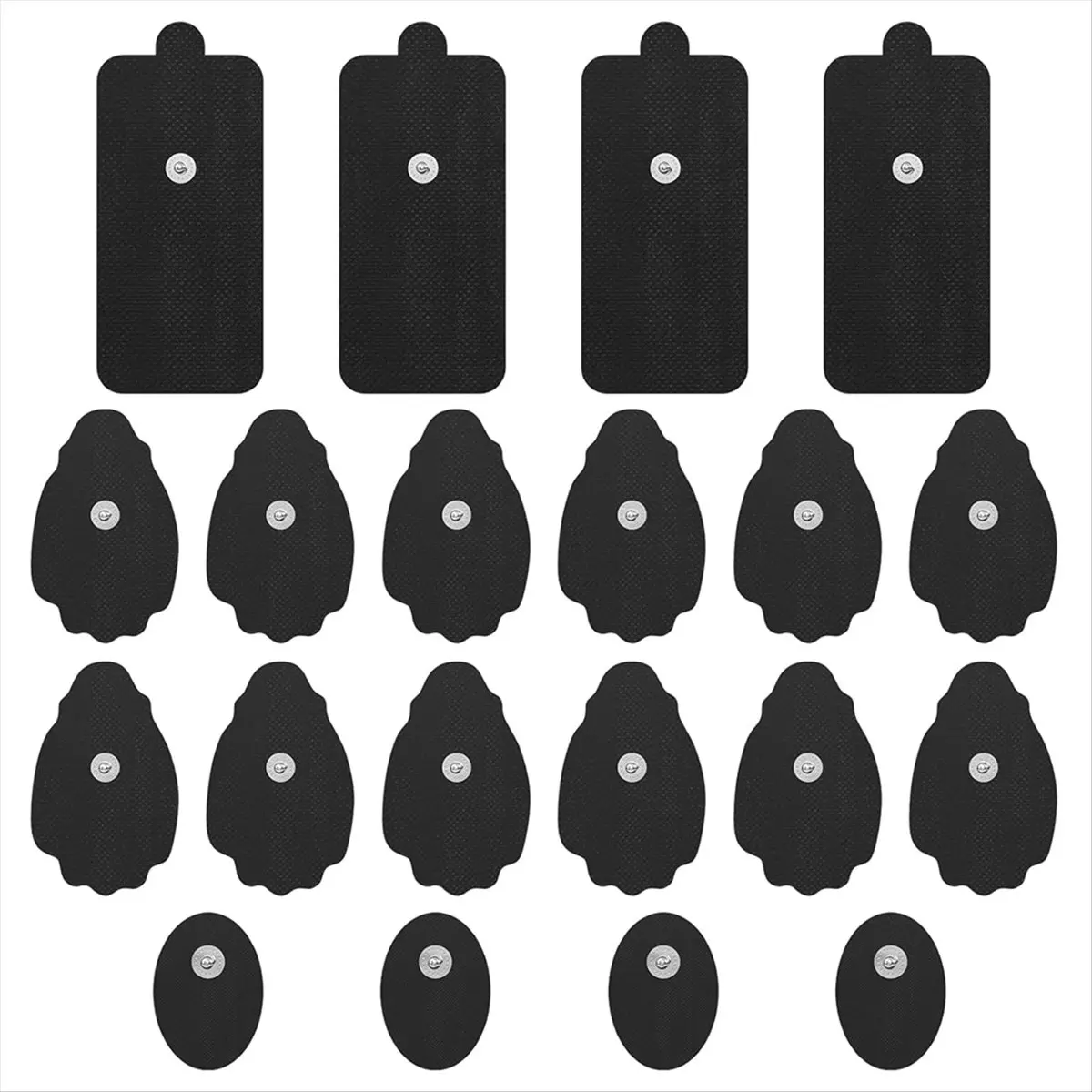 |NEWABAG|10 Pairs Unit Electrode Pads ,3.5mm Snap Replacement Pads for Electrotherapy Reuse More Than 30 Times