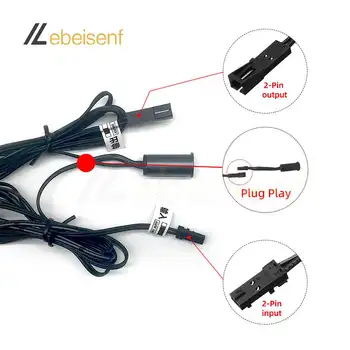 Spínač senzoru s jedním ovládáním skříně, PIR ruční dotykový senzor dveří, ZAP/VYP DC 12V 24V 5A 4pinový pro ovládání vnitřního LED osvětlení 10 nejlepší prodej spínač osvětlení dveří skříňky - №8