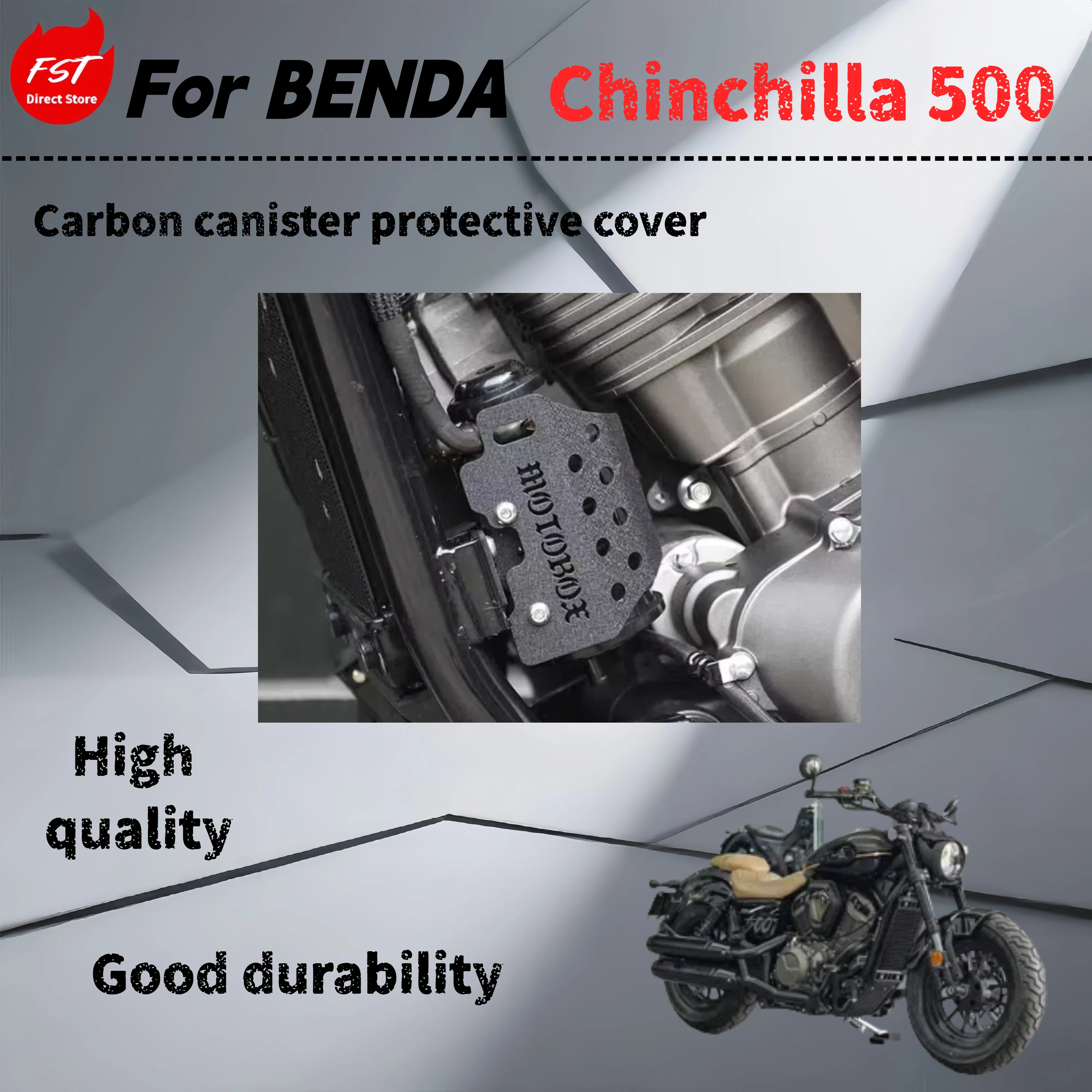 

For Benda Chinchilla 500 retrofit carbon can protective cover guard decorative housing accessories non-destructive installation