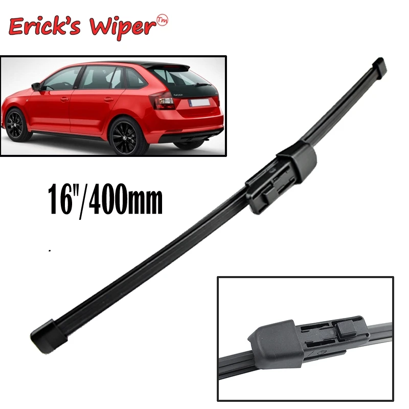 Wycieraczka Ericka 16" Pióro tylnej wycieraczki do Skody Rapid Hatchback i Spaceback 2012-2023 Szyba przednia Szyba tylna Szczotka okienna