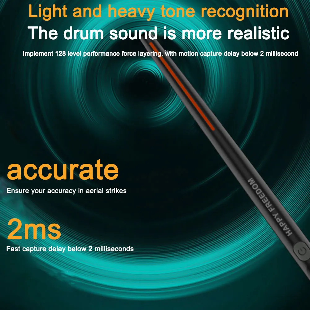 Virtual Air Drum Set Professional Electric Air Drumsticks Electronic Virtual Air Drum Drumsticks Pedals Gift for Adults Kids