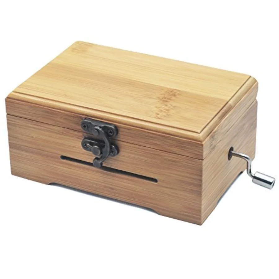 

Музыкальный механизм с 30 нотами и медными шестернями для самостоятельной сборки, набор для создания музыки в бамбуковой коробке