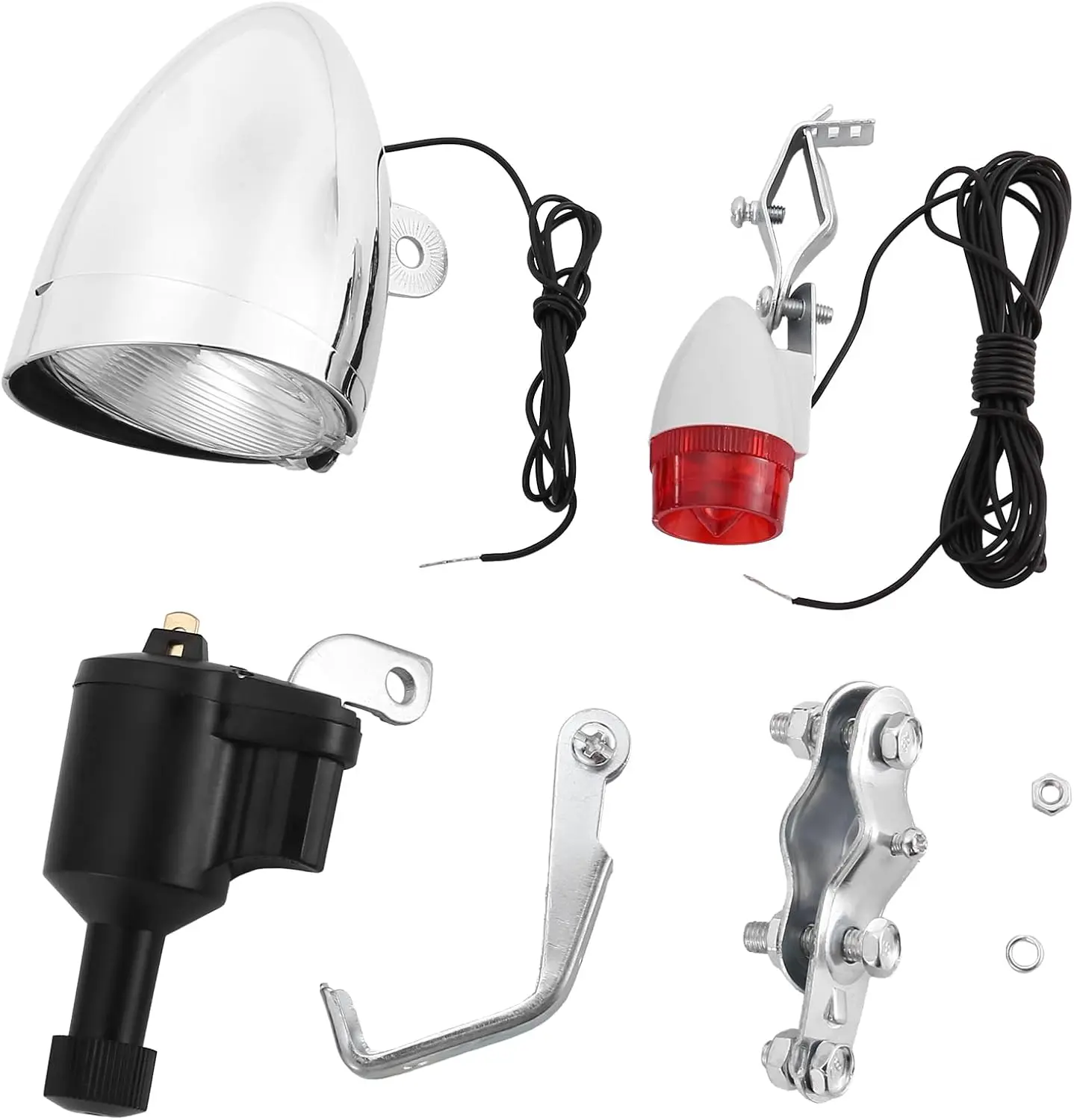 

Bicycle friction power generation tail light 6V 3W accessories SX04 supply bicycle grinding lights front and rear set lights