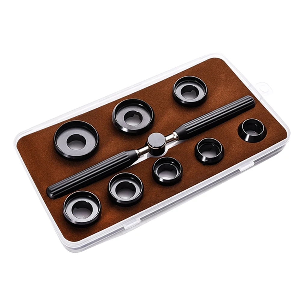 

CXZD-9Pcs Watch Tools Kits 5537 Watch Back Case Cover Opener Removal Set