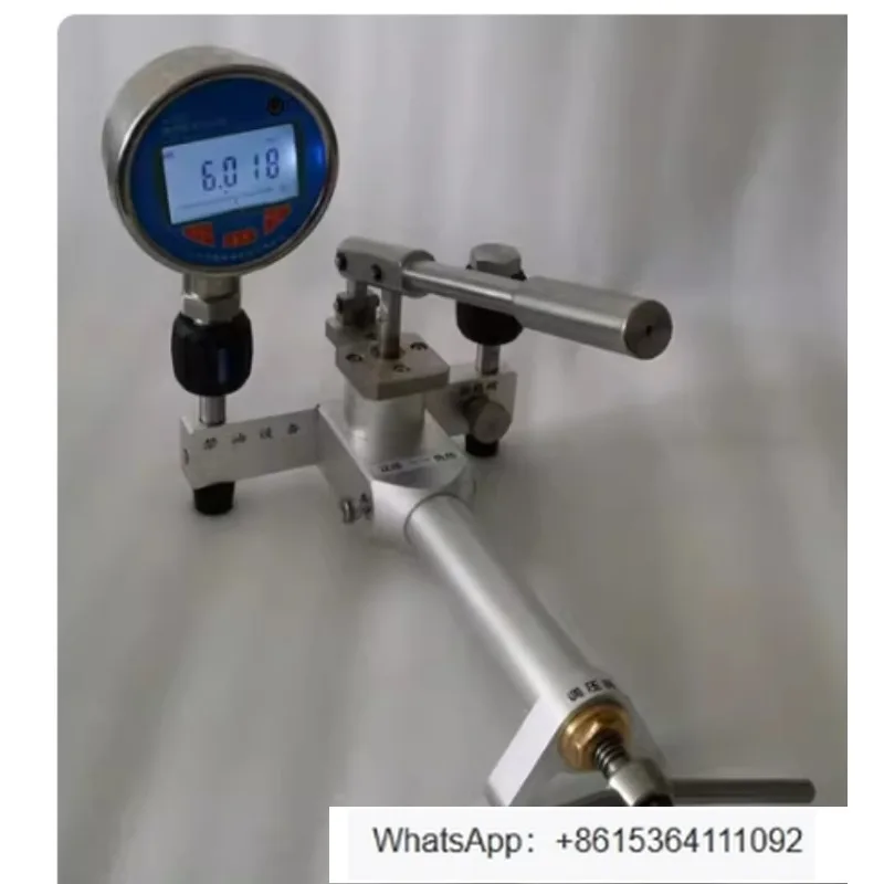1PC Portable Manual Air Pressure Source-0.1~2.5~4~6MPa High Quality Durable Handheld Air Pressure Pump Gas Pressure Calibrator