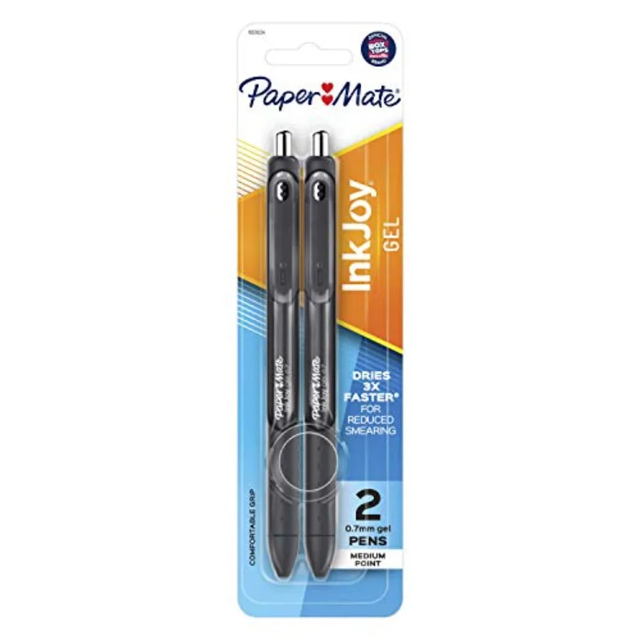 

Inkjoy Gel Pens, Medium Point, 2-Pack, Black 1951634