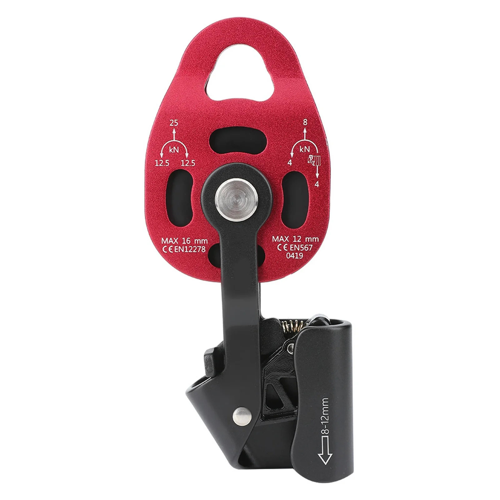 

Pulley Climbing Pulley Climbing Pulley 4KN Aluminium Heavy Duty Single Swivel Rope Pulley Block for 8-12mm Rope Climbing Pulley