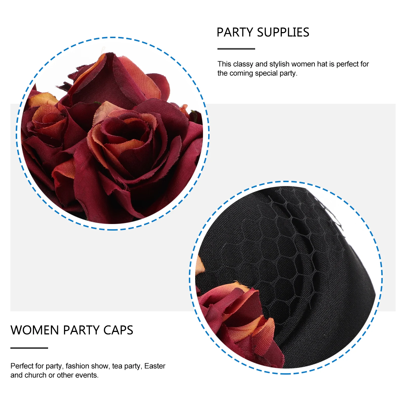 

1pc Women Hat Lightweight Decorative Stewardess Etiquette Caps For Fashion Show Church Tea Party Wedding Accessories Decorative