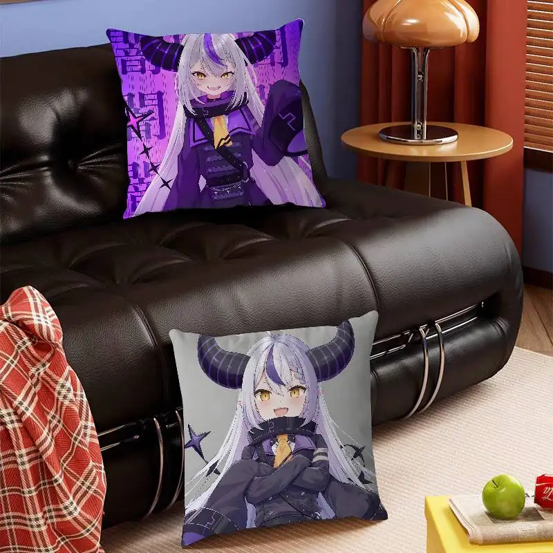 

Hololive L-a D-Darknesss Pillow Case Removable Washable Cushion Cover – All-Season Soft Linen