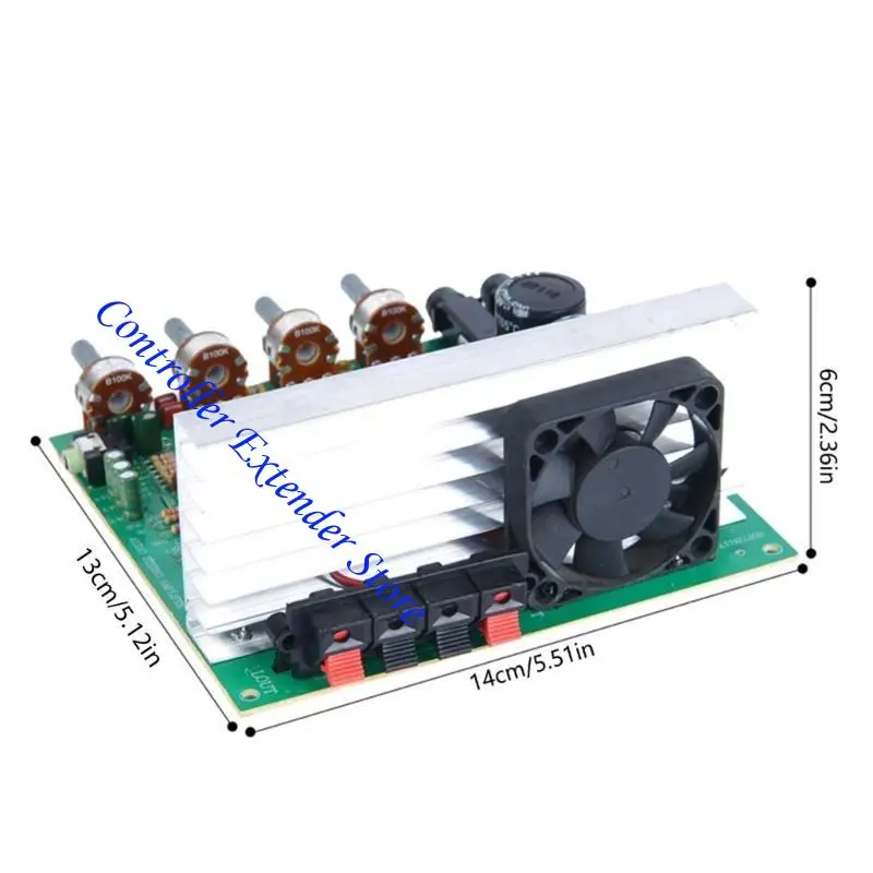 N84B OK200W 2 Amplificadores canales Tablero terminado Air refrigerado por aire y bajo ajuste