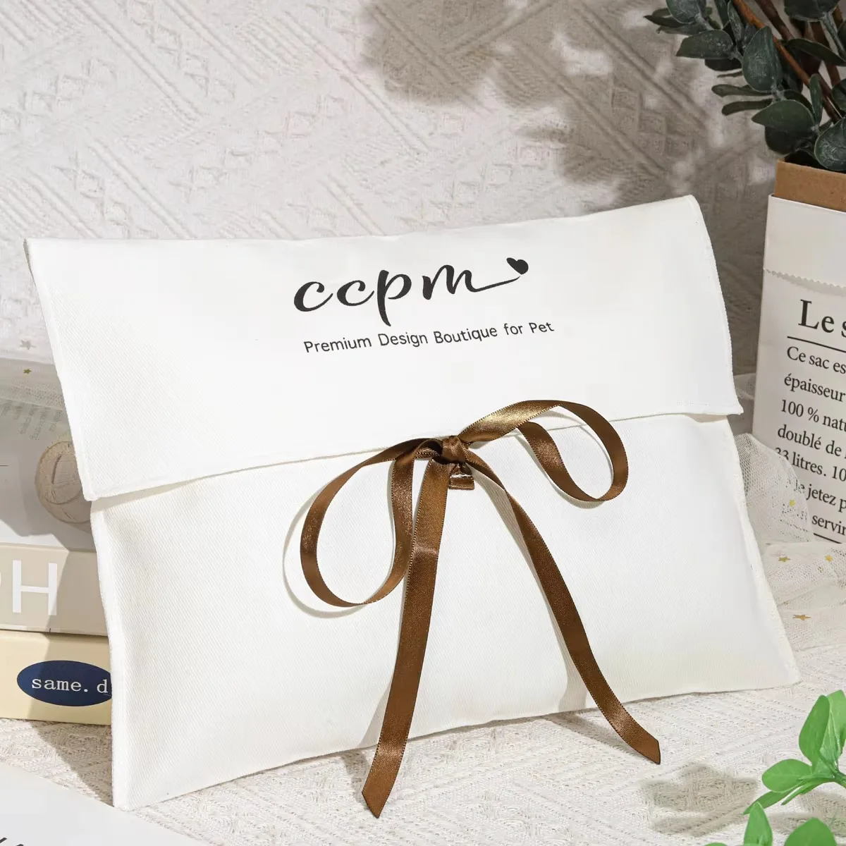 High Quality Organic Ground Custom Size Logo Printing Colour Cotton Twill Envelope Bag Hot Sale High End Cloth Gift Bags