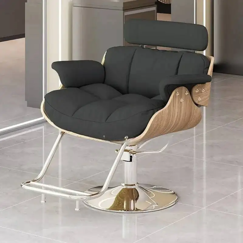 

Women Dressing Shaving 360° Swivel Personalized Barber Chair Professional Leg Rest Chair Adjustable Shaving Salon Furniture