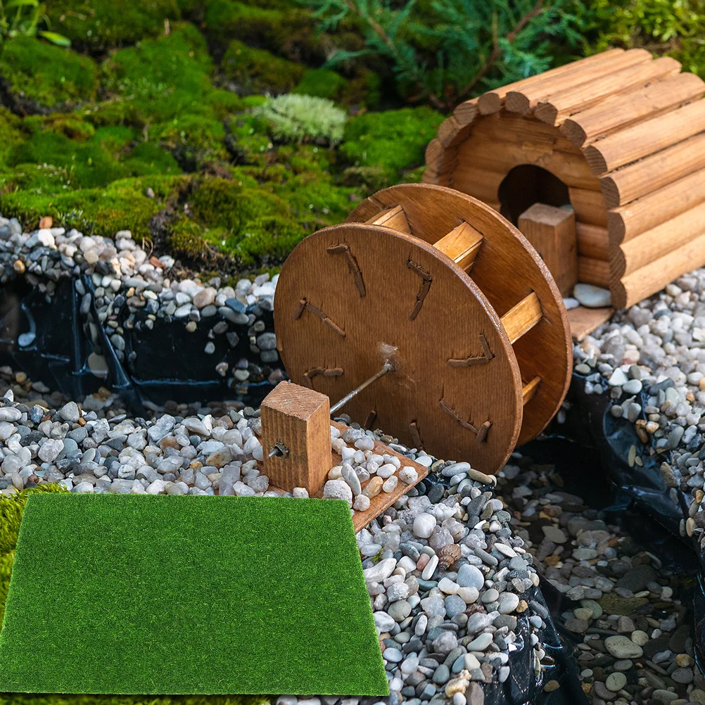 테이블 장식용 16개 시뮬레이션 이끼 매트 인조 잔디 러그 인공 가짜 이끼 15cmx15cm DIY 공예 테라리움 분재 홈