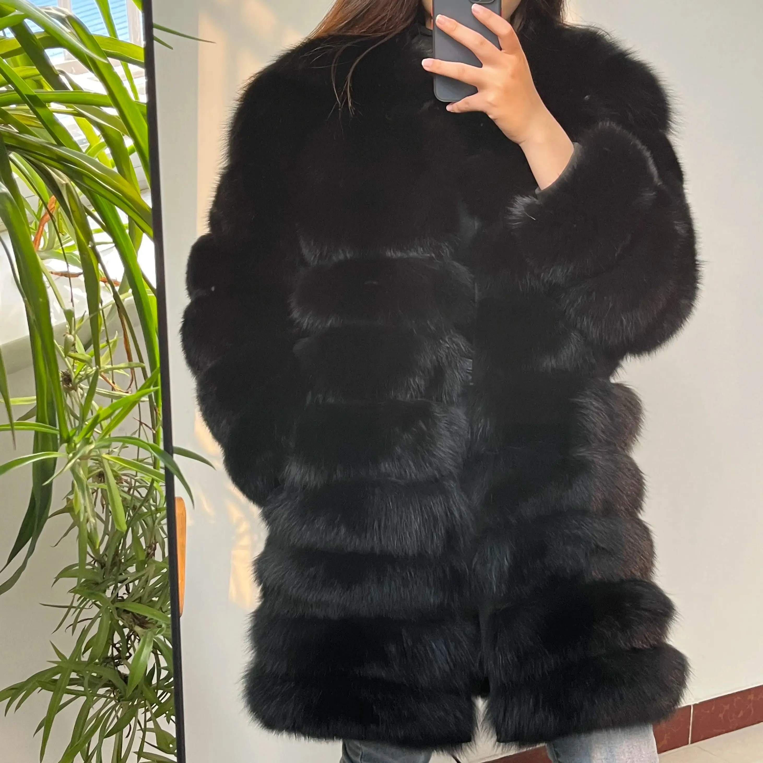 Boutique Luxury 4in1 Real Fur Coats Women Natural Real Fur Jackets Vest Winter Outerwear Fox Fur Coat HighQualityFur Clothes10XL