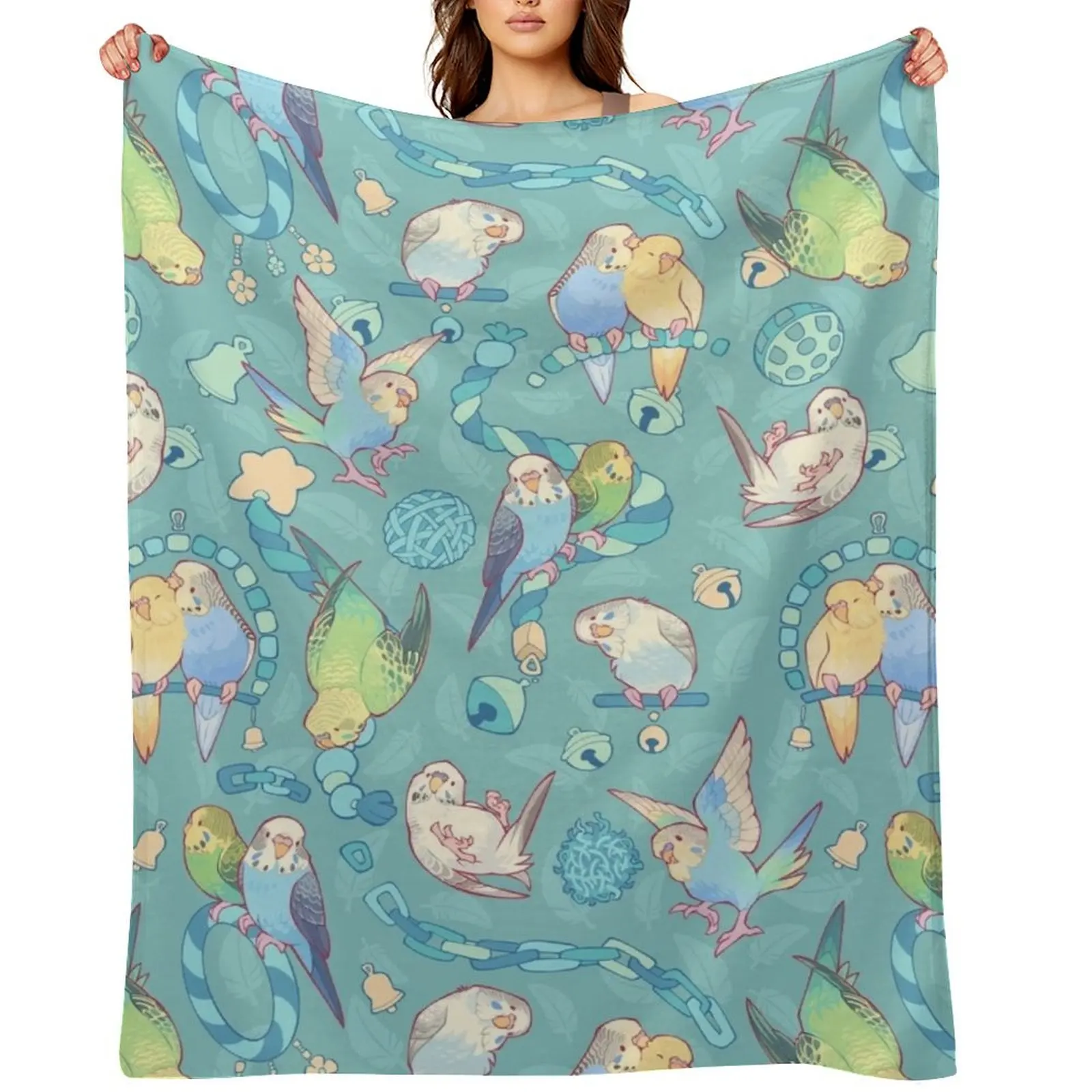 Budgie bunch chicle helado con sabor manta saco de dormir sofás decorativos grandes y suaves mantas decorativas para sofá