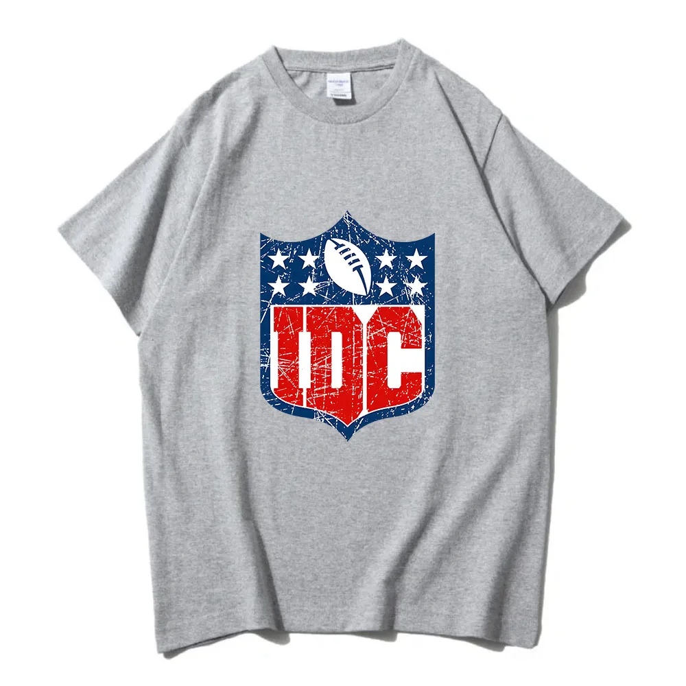 I Don't Care IDC Football T-shirt Casual Cotton Short Sleeve Tee-shirt Spring Summer Soft Men/Women Tshirts Camisas Streetwear