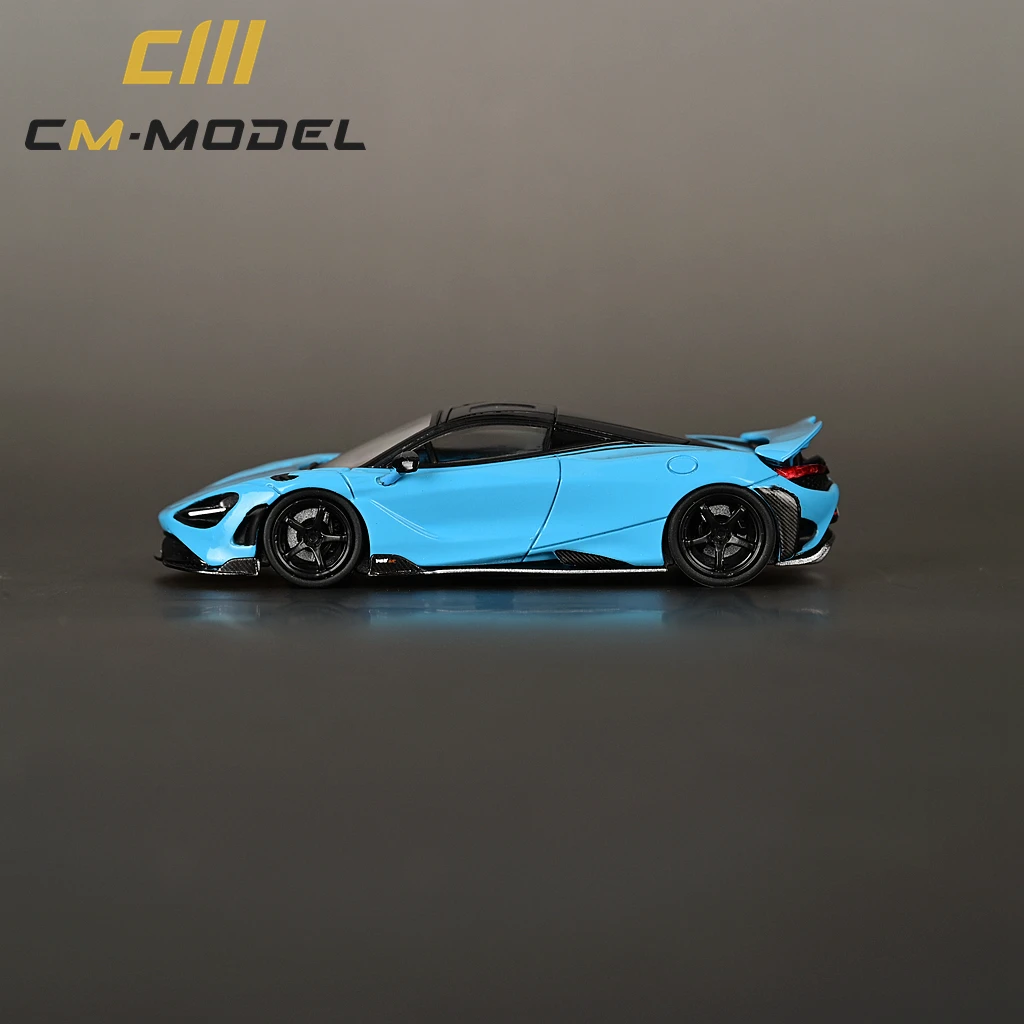 CM Model 1:64 765LT  Supercar Model Car Vehicle  with Display Box Gift for Teenagers Adults Hobby Collection