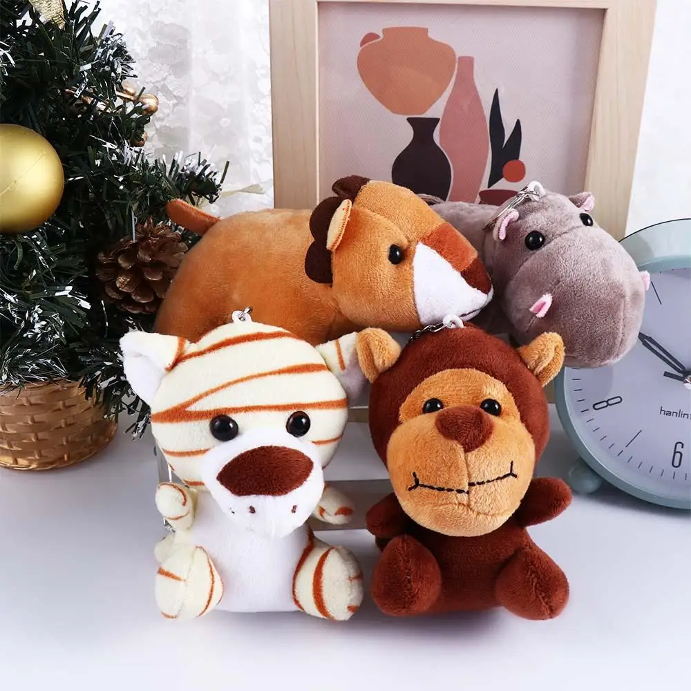 Cadeaux petit pendentif tigre sac à dos porte-clés singe peluche poupée porte-clés peluche jouet en peluche porte-clés Animal en peluche jouet
