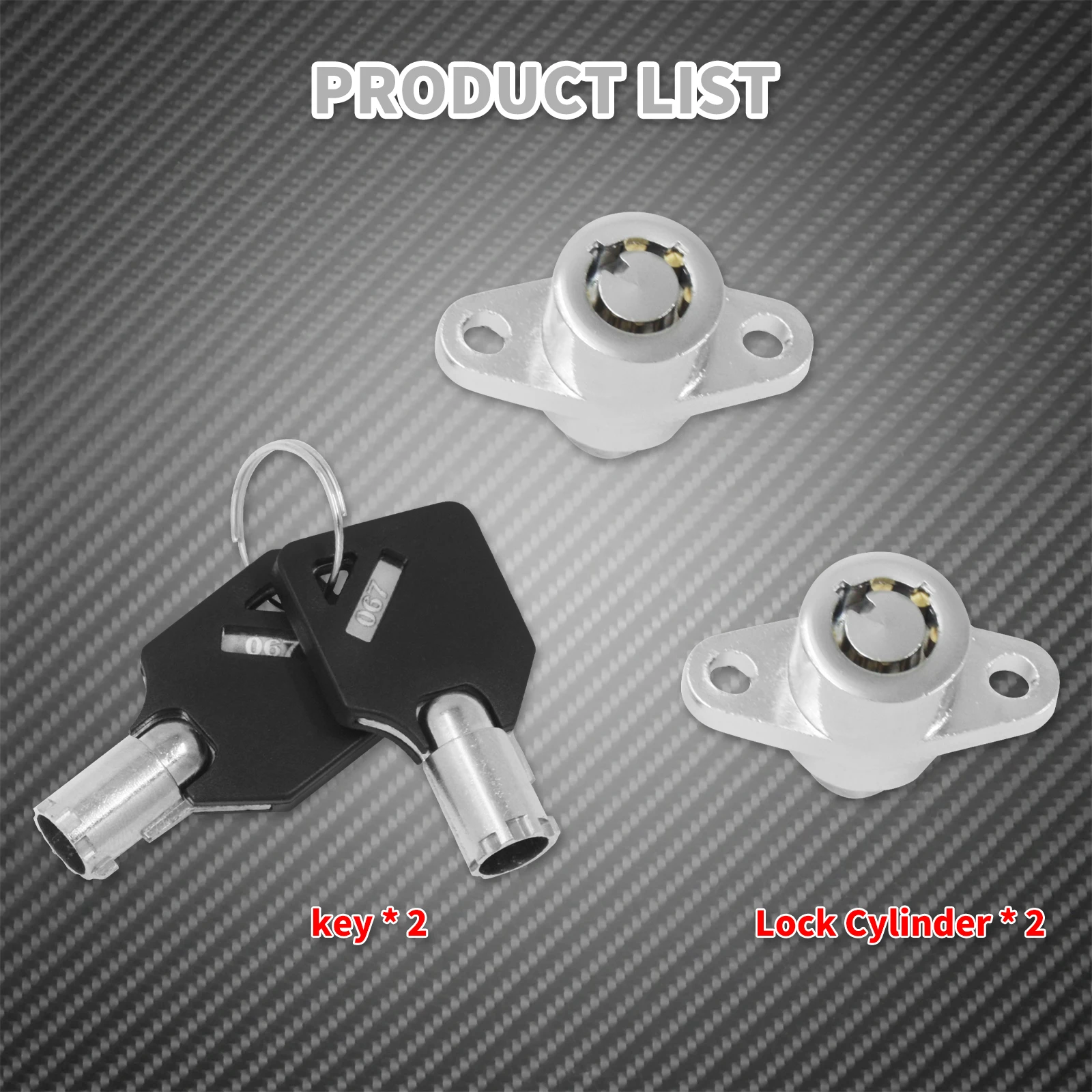 Juego de llaves de bloqueo de bolsa de sillín duro de motocicleta, Kits para Harley Touring Street Electra Glide FLHR FLHT Ultra Limited FLHTK