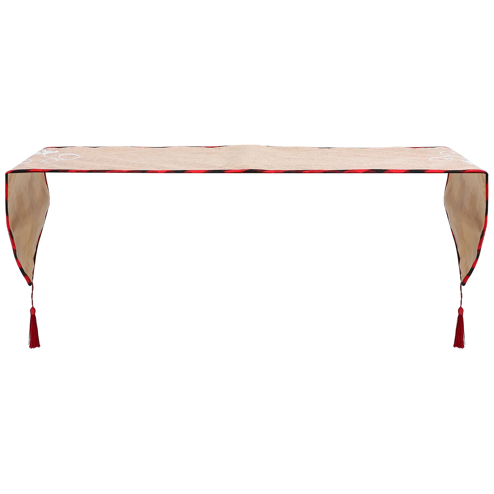 

Xmas Table Cloth Lovely Design Table Runner Easy Clean for Party Scene Layout Home Decoration Decorative Tablecloth