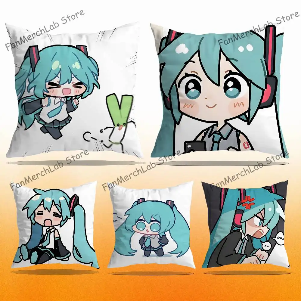

Electronic Musicians M-Miku Cushion For Bedroom Car Coffee Shop Room and Living Room Sofa Decorative Pillow Cover Case