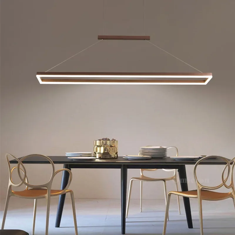 Minimalista oro/caffè ristorante lampadario Nordic cucina lampadario a soffitto AC85-265V