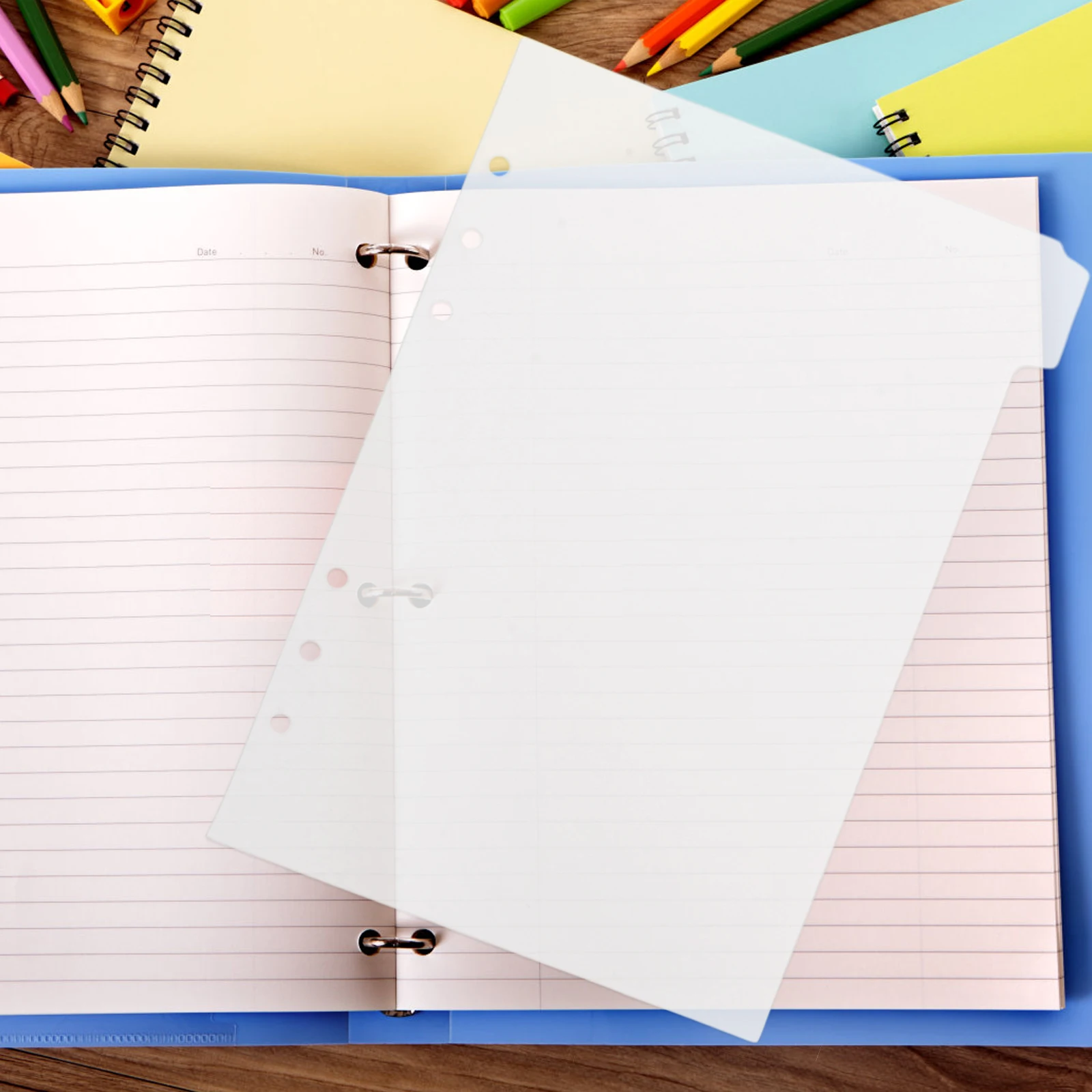 

Office Binder Dividers Detachable Tabs Notebook Index Plastic Page Markers Aesthetic Design PP Material