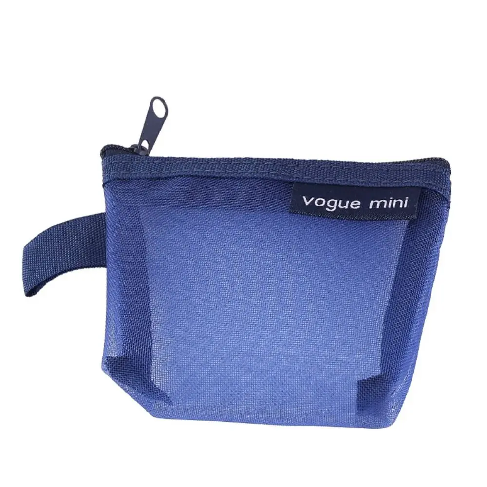 

Cute Nylon Transparent Mesh Storage Bag Lipstick Bag Makeup Bag Mini Coin Purse Coin Bag Small Item Bag Cosmetic Bag Men