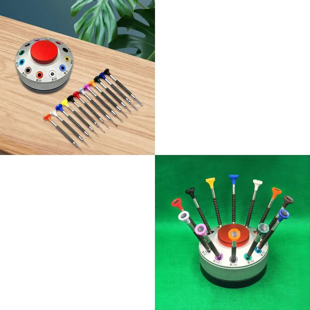 

12 Piece Compact Screwdriver Set With Anti Slip Grip And Rotary Head For Accuracy Fastening Tasks