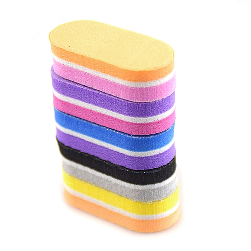 

Double-sided Mini Nail Files For Manicure Blocks Sponge Curve Sanding Nails Polishing Buffer Washable Files Nails Accessories Ma