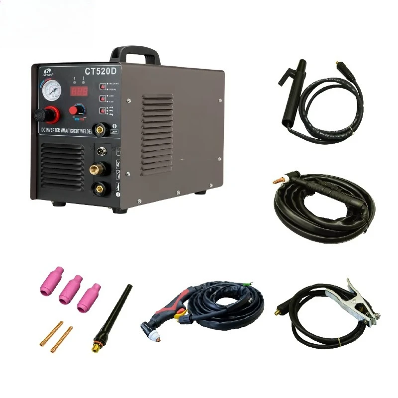 

Портативный сварочный аппарат Tig Cut Tig, комбинированный автоматический импульсный аргонодуговый сварочный аппарат Mig Tig CT520D