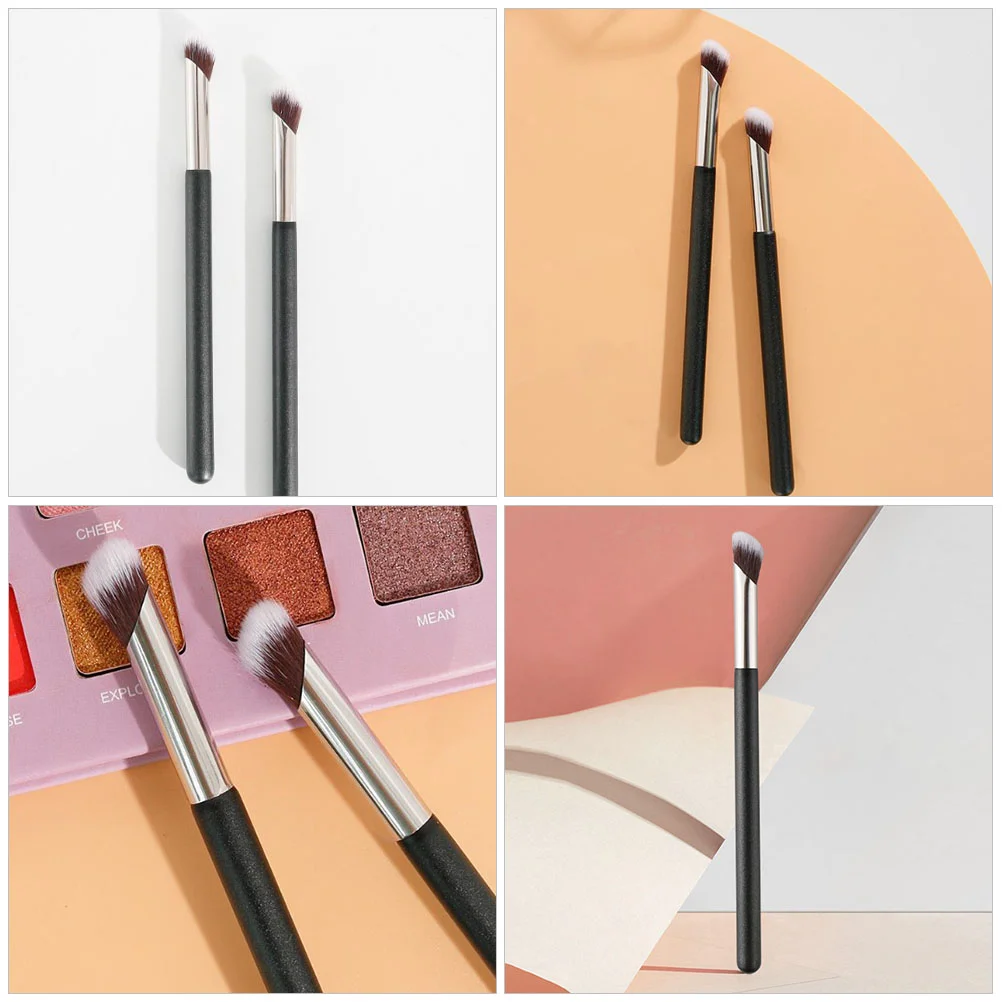 Concealer Brush Highlighter Makeup Full Coverage Sponge Angled Contour Foundation Eye Smudge