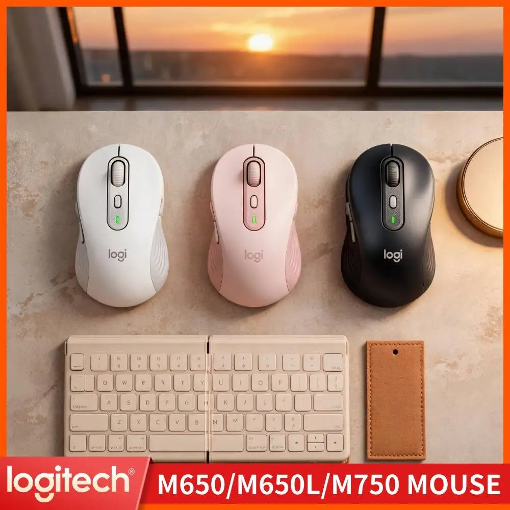 Logitech M750 Office Mouse - Precision Optical Tracking, 3-Device Switch, Soft Thumb Rest, Travel Friendly Portable Tool