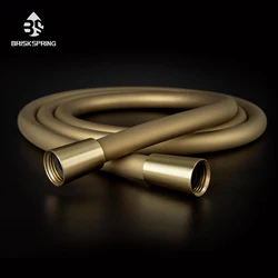 Briskspring 1.5m/1.75m Silicone Handheld Shower Head Shower Hose NSF cUPC Certified Super Flexible Anti-Twist Plumbing Pipe