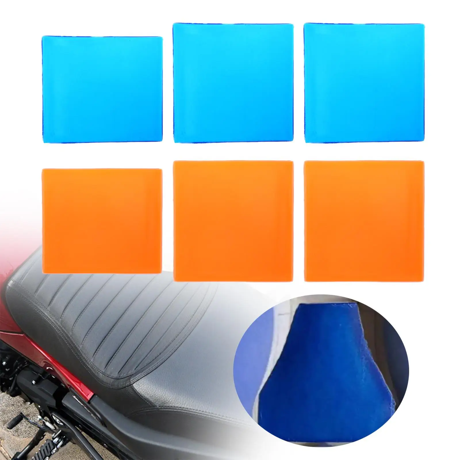 Motorcycle Gel Seat Pad, Motorbike Gel Pad, Soft for Long Rides Cooling Gel Chair Cushion Gel Seat Cushion for Motorbike