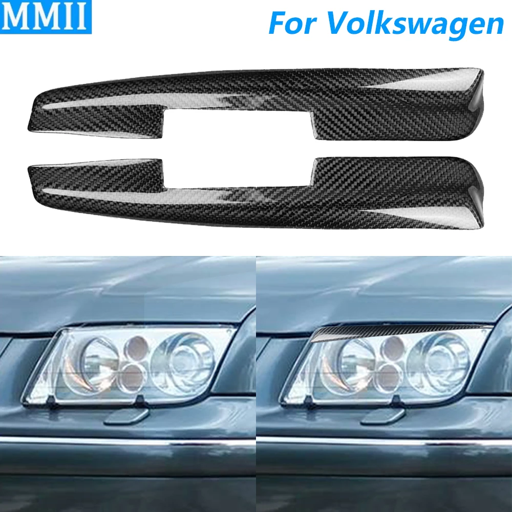 

Для Volkswagen Jetta Bora 1999-2004 настоящая сухая передняя фара из углеродного волокна, крышка для век, панель, декоративные автомобильные аксессуары