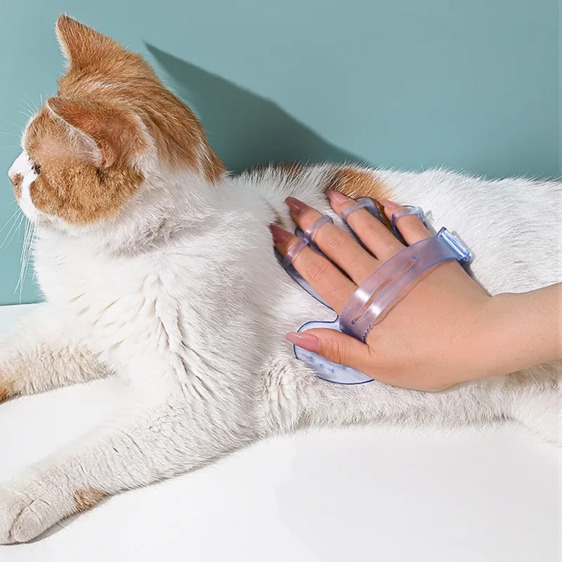 Pet Bath Brush Cat Massage Gloves Dog Five-Finger Brush Massage Gloves Pet Grooming Cleaning Supplies Cepillos Para Perros