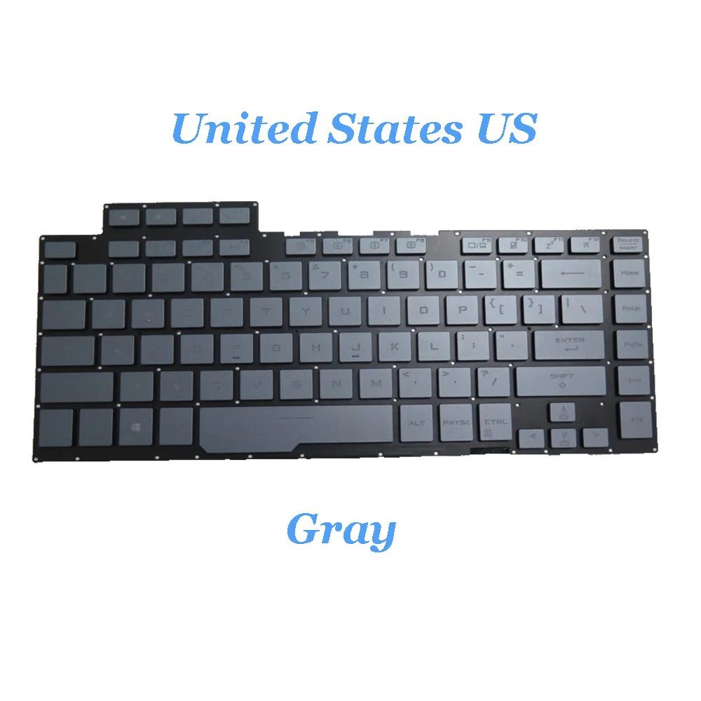 

Black\Gray US Laptop Keyboard For ASUS ROG Zephyrus M15 GU502L GU502LU GU502LV GU502LW GU502LWS GU532LV GU532LW With Backlit