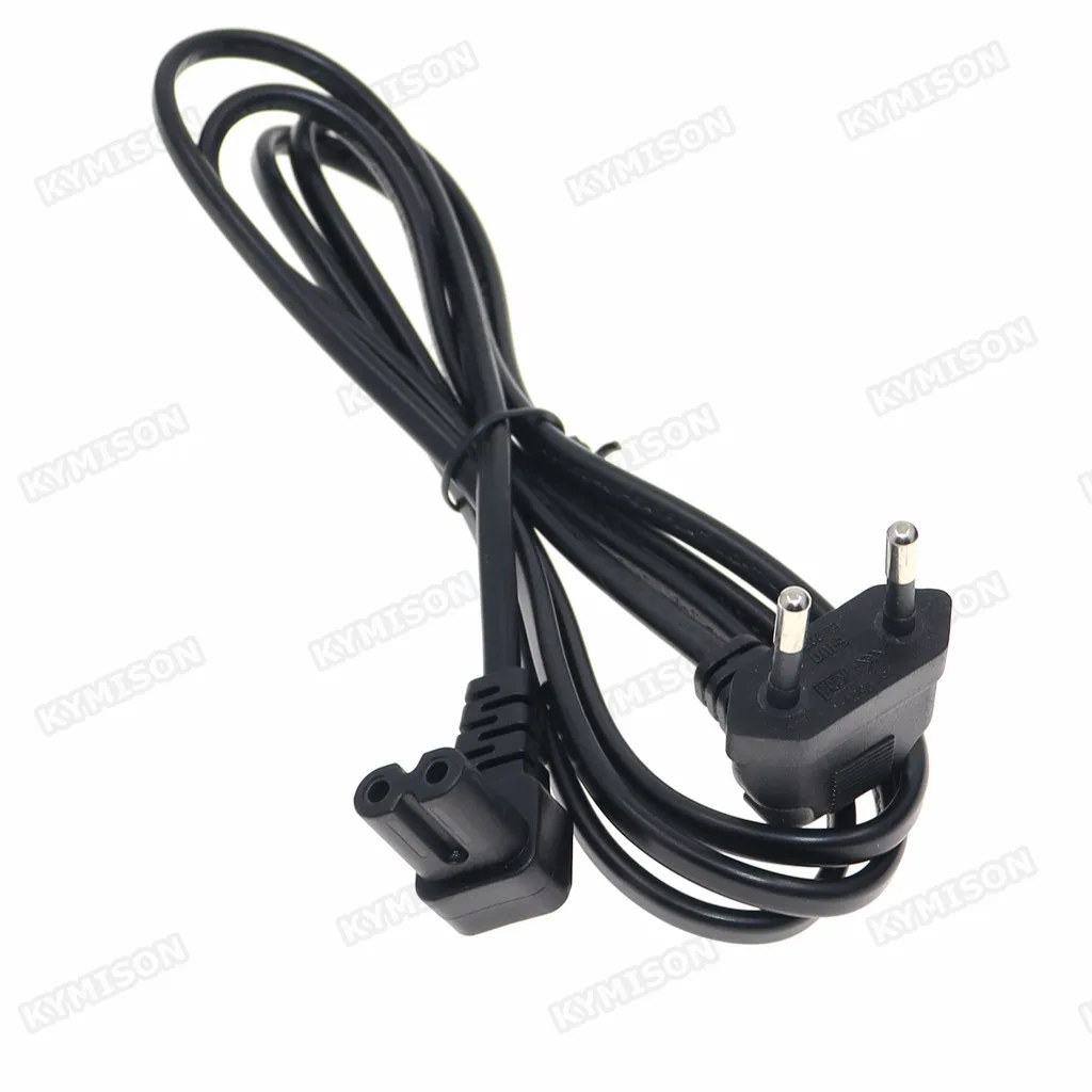 C7 90 Degree Angle AC Power Cord for Samsung Philips Sony LED TV EU Schuko CEE7/16 to IEC C7 Power Lead Adapter Cable VDE Cord