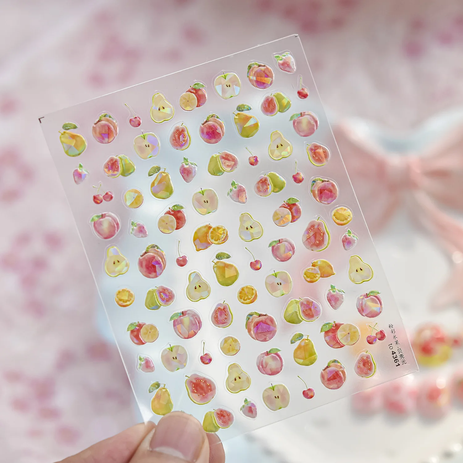 Summer Tempting Colorful Fruits High Quality 3D Nail Stickers Nail Art Decal Design Manicure Tool T-5017