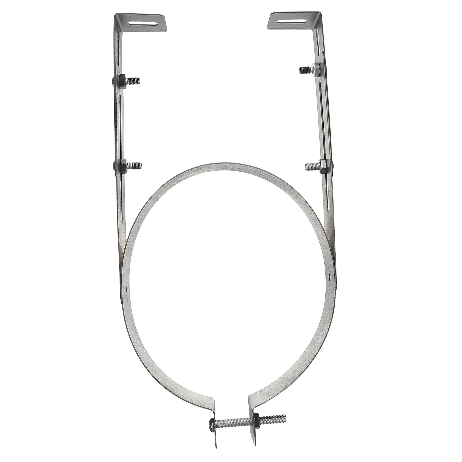 

Adjustable Stainless Steel Chimney Pipe Bracket 6 Inch Wall Mount Hanger Stove Support No Leak Easy Install U-Shaped Pipe Clamp