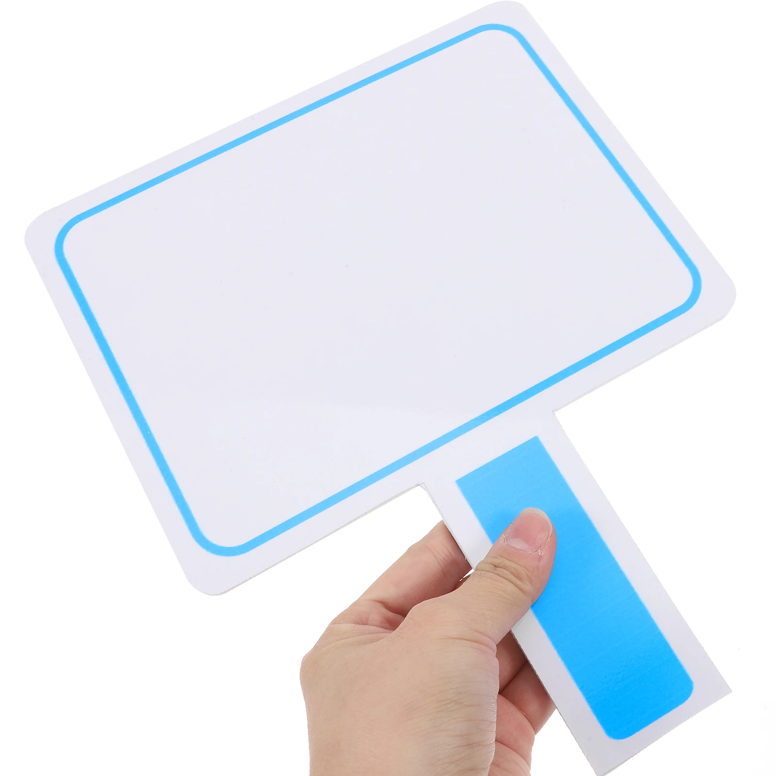 سبورة بيضاء محمولة على الوجهين، مجداف صغير جاف للتصويت في الفصول الدراسية، إجابات الطلاب للتعلم التفاعلي المحمول PVC #6